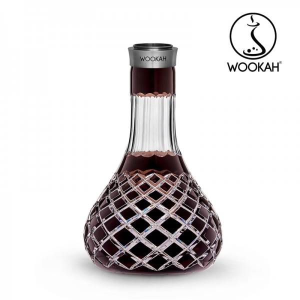 Wookah - Vase - Crystal - Check - Brown