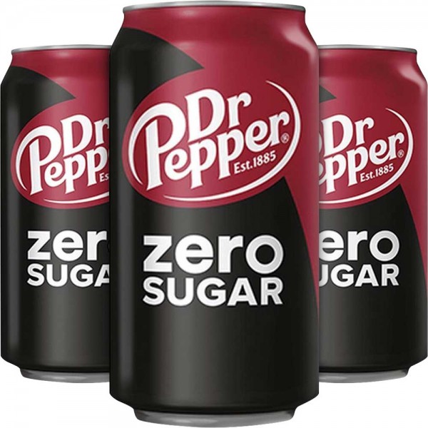 Dr Pepper Original Zero Sugar 355ml - 12er Karton