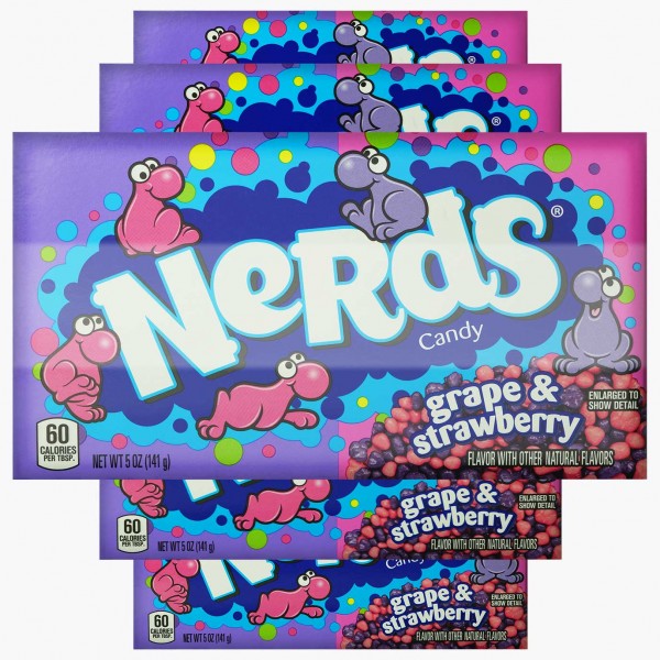Nerds Candy grape & strawberry 46,7g - 36er Display