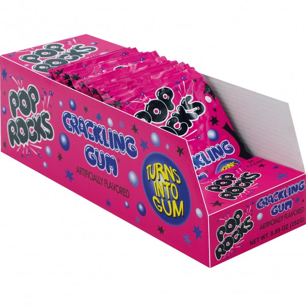 Pop Rocks Popping Candy Crackling Gum 9,5g - 24er Display