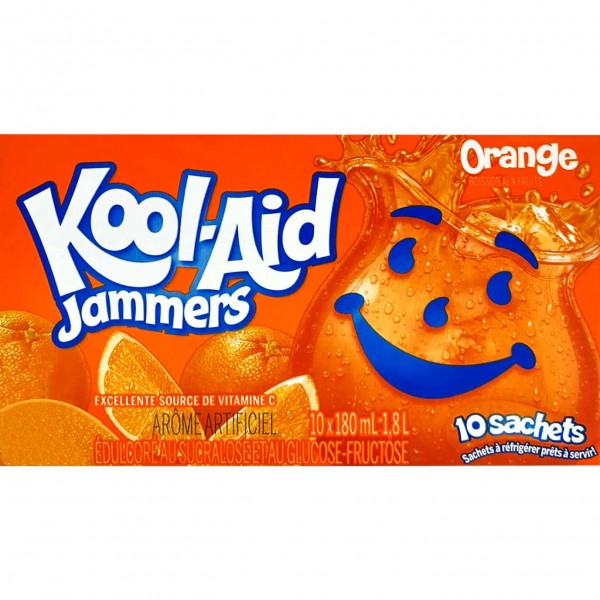 Kool-Aid Jammers Orange 180ml - 10er Display