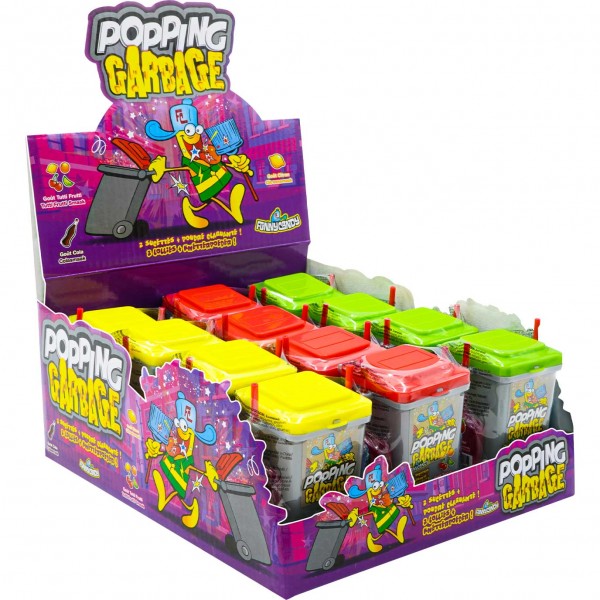 Funny Candy Popping Garbage 40g - 12er Display