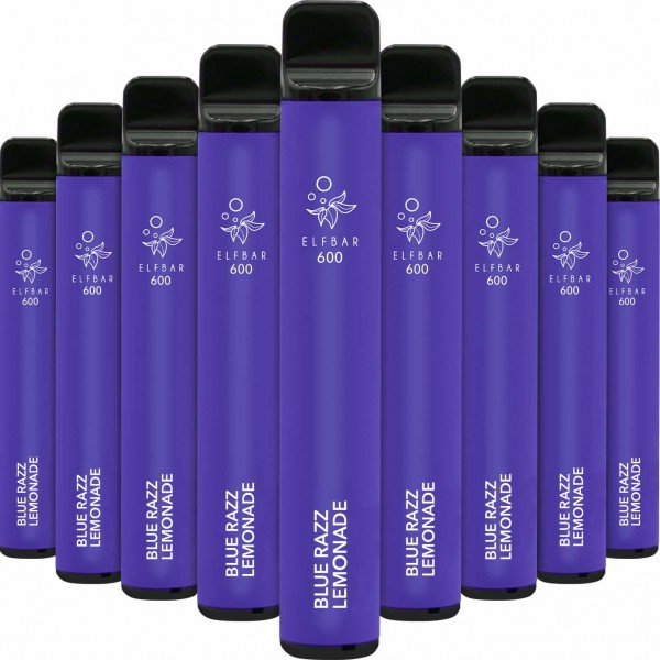 ELFBAR 600 Nikotinfrei - Blue Razz Lemonade - 10er Display