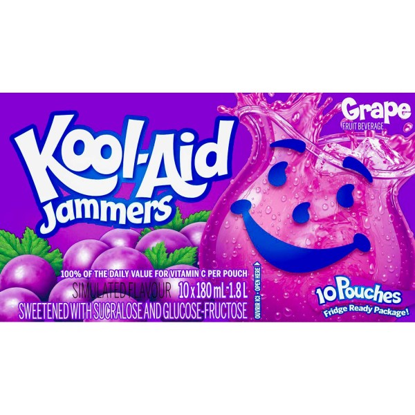 Kool-Aid Jammers Grape 180ml - 10er Display