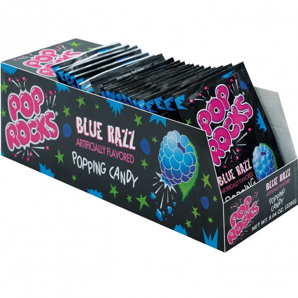 Pop Rocks Popping Candy Blue Razz 9,5g - 24er Display