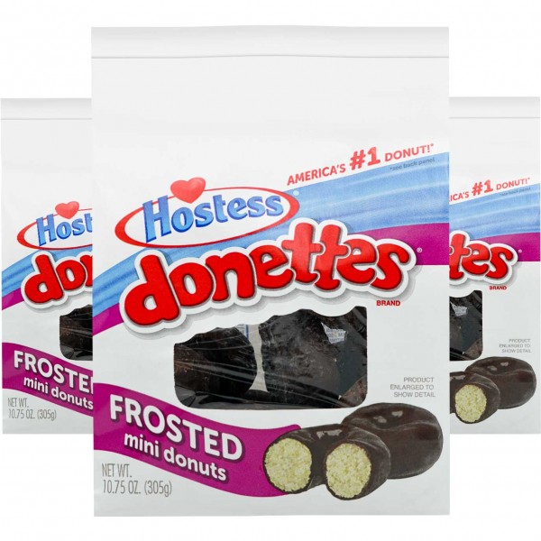 Hostess Donnets Double Choclate Flavored Mini Donuts 305g -6er Karton