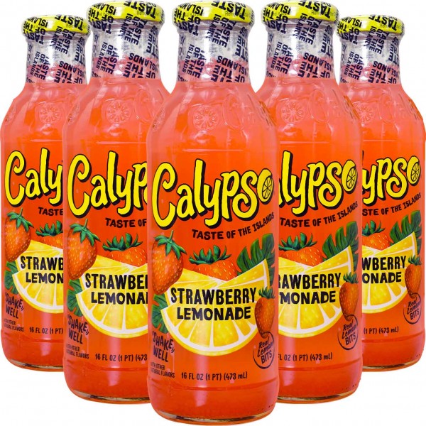 Calypso Strawberry Lemonade 473ml - 12er Träger - EU