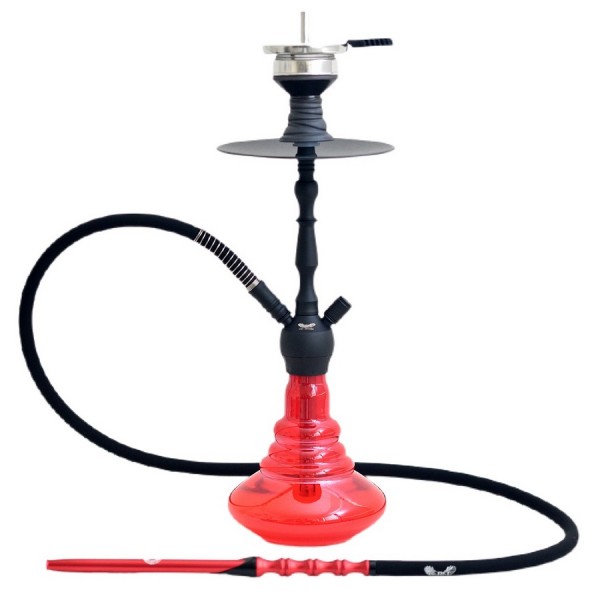 CRT Shisha - MC 16 - Matt Black - Shining Red - 2S