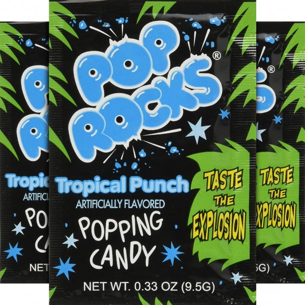 Pop Rocks Popping Candy Tropical Punch 9,5g - 24er Display