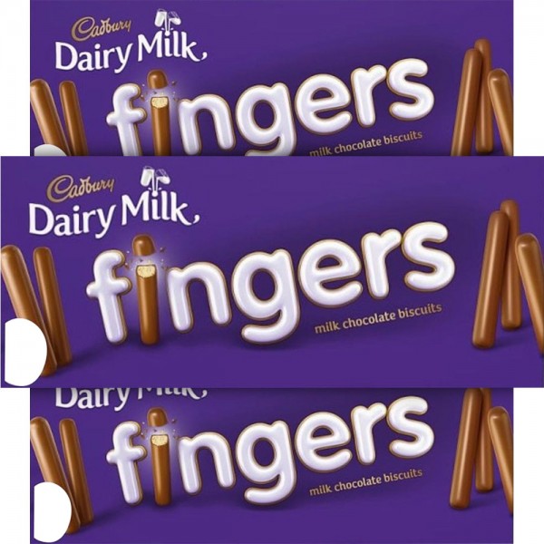 Cadbury Fingers Milk Chocolate 114g - 24er Karton