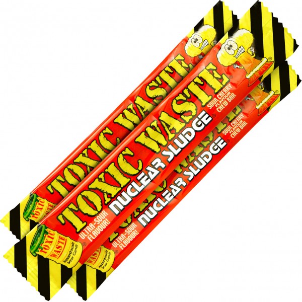 Toxic Waste Nuclear Sludge Sour Cherry Chew Bar 20g - 50er Display