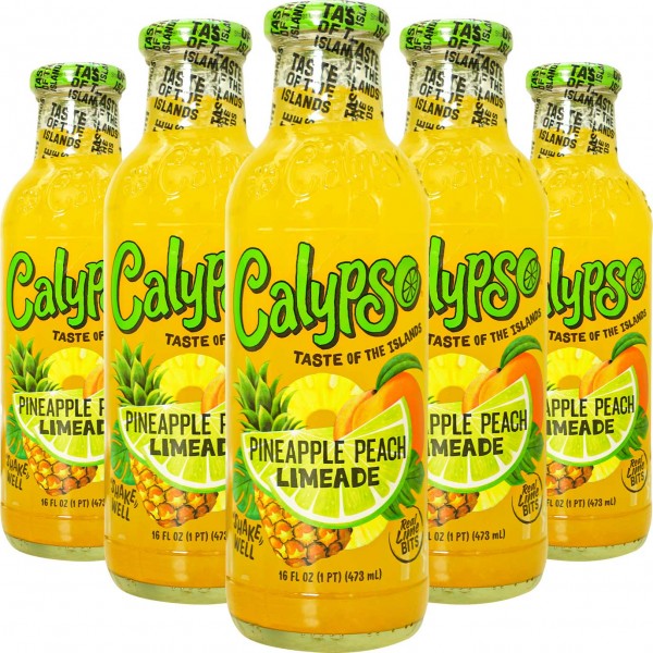 Calypso Pineapple Peach Limeade 473ml - 12er Träger - EU