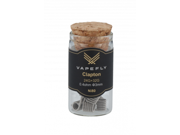 Vapefly Ni80 Clapton Coil 24GA+32GA 0,4 Ohm (6 Stück pro Packung)