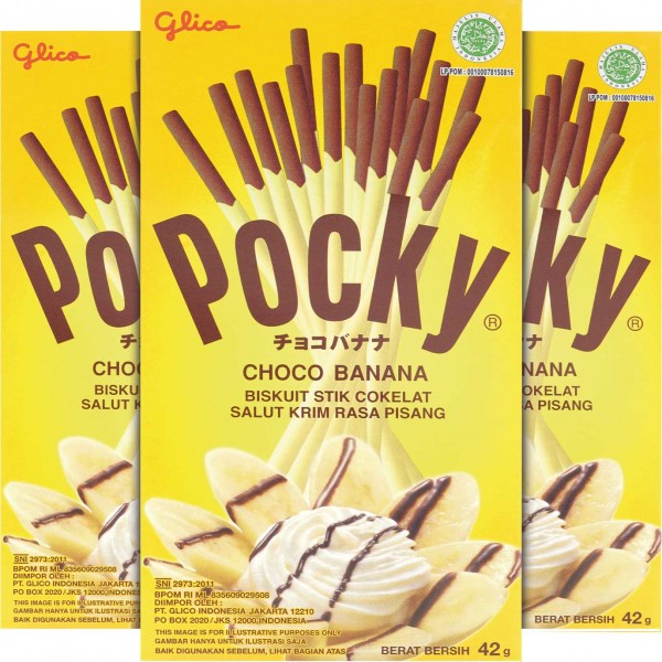 Pocky Choco Banana 42g - 10er Display