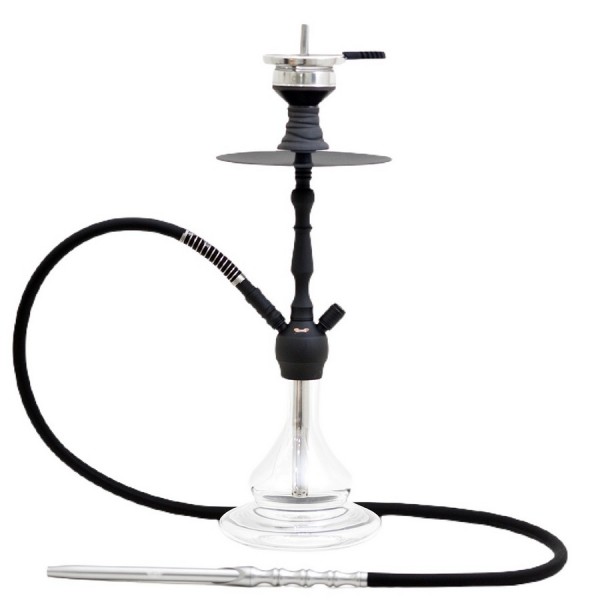 CRT Shisha - ECO Mini 2.0 - MC 14 - Matt Black - Transaprent - Alu - 2S