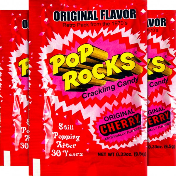 Pop Rocks Popping Candy Original Flavor Retro 9,5g - 24er Display